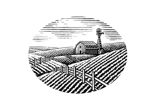 Farm Woodcut 2